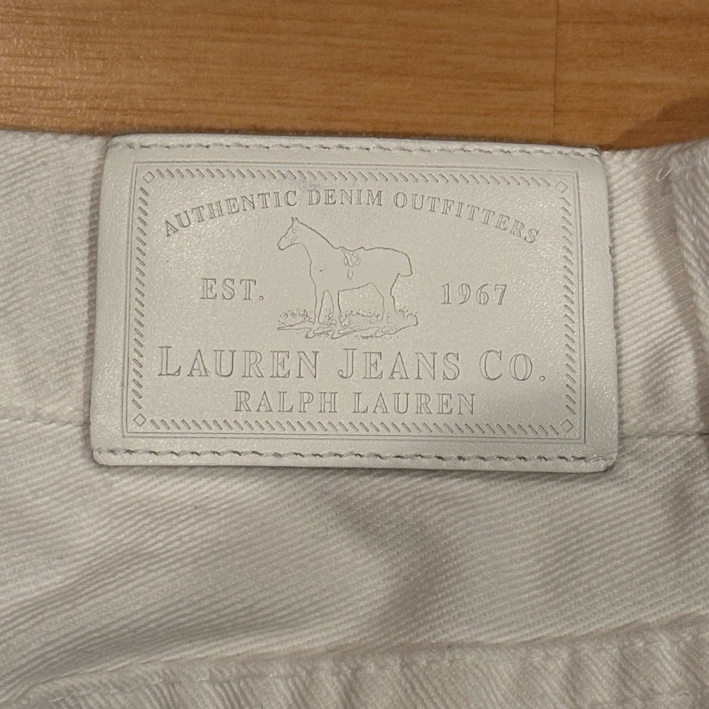 VTG‎ Ralph Lauren White Flare Pants with Colorful Paisley Embroidery - Picture 9 of 9